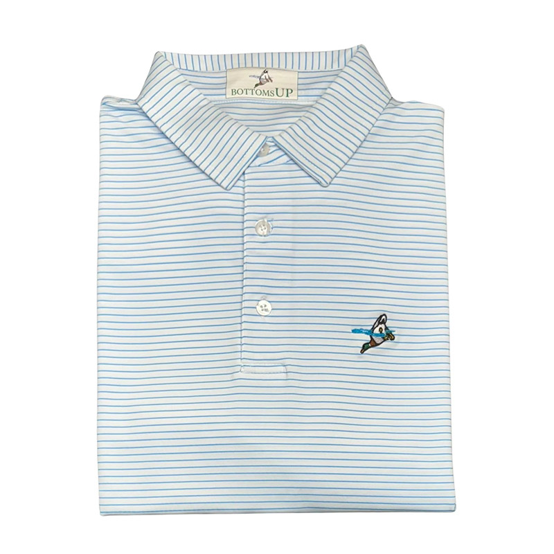 carolina pinstripe polo